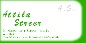 attila streer business card